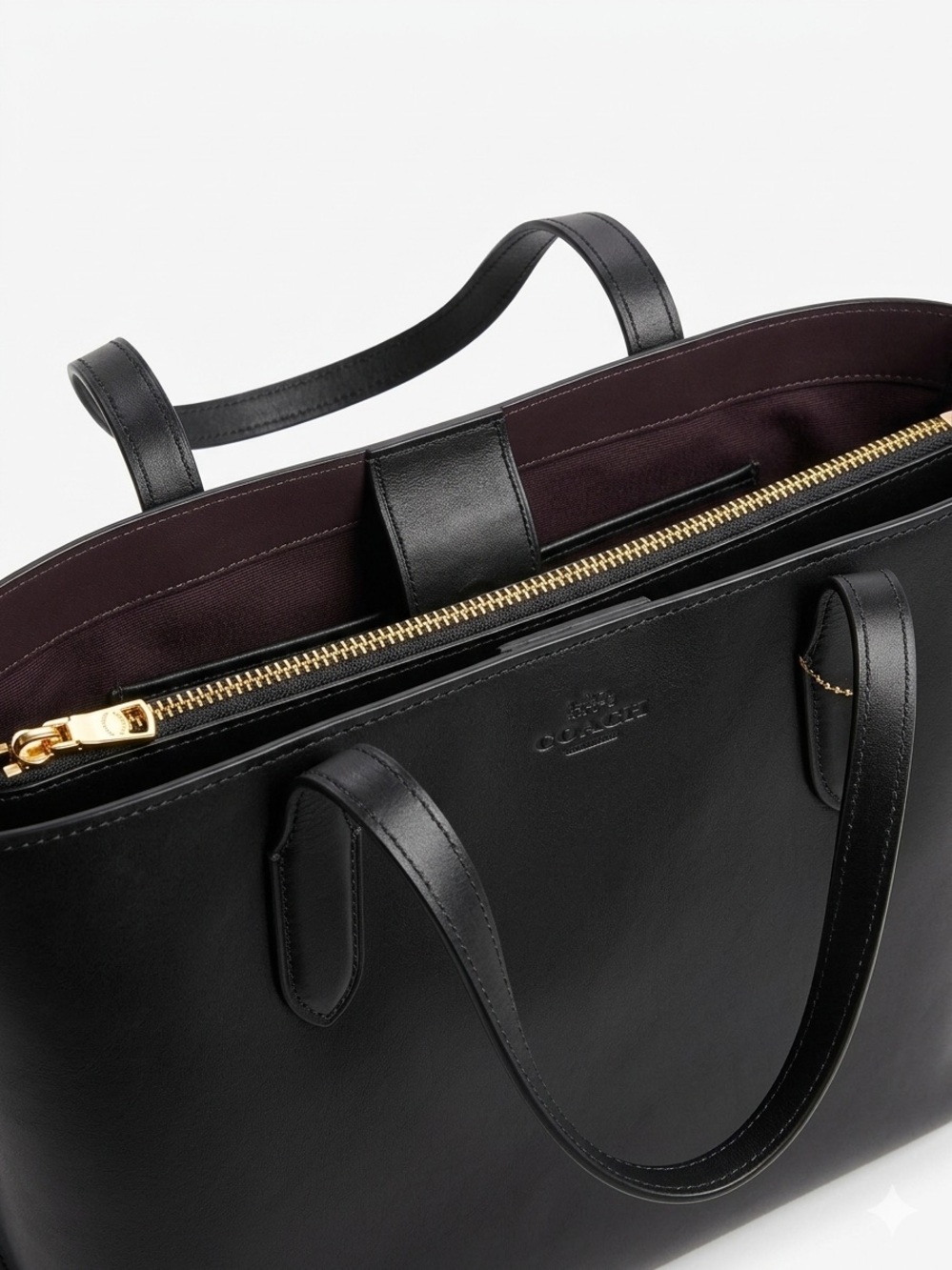 Coach Black Leather By Far “Bar” - Picture 3 of 4